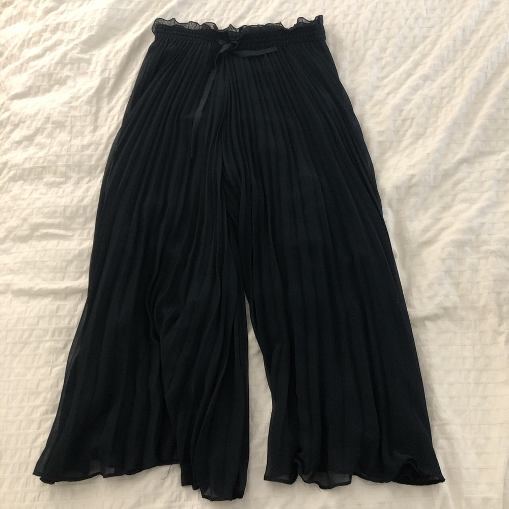 Zara Emerald Green Wide Leg Culottes